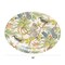 Hello Honey Oval Printed Stoneware Platter with Rainforest Botanicals, Multicolor